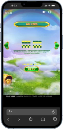 Win lines Rainbow Jackpots